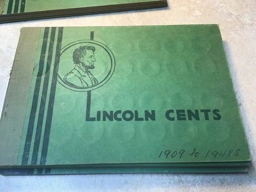 Vintage Wayte Raymond Lincoln Cents 1909-1958, All Slides Included. 2 ALBUMS