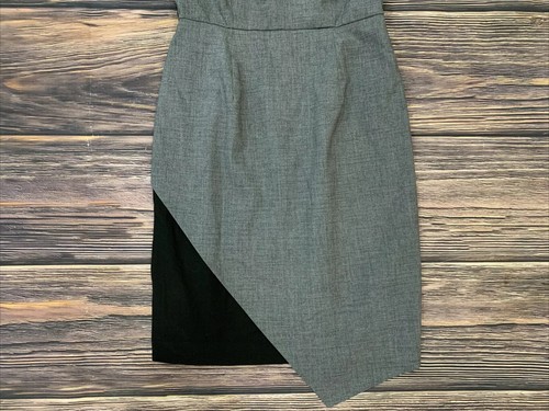 Damen New York & Company grau Karriere Business Kleid Bleistiftkleid Größe 2 - Bild 3 von 6