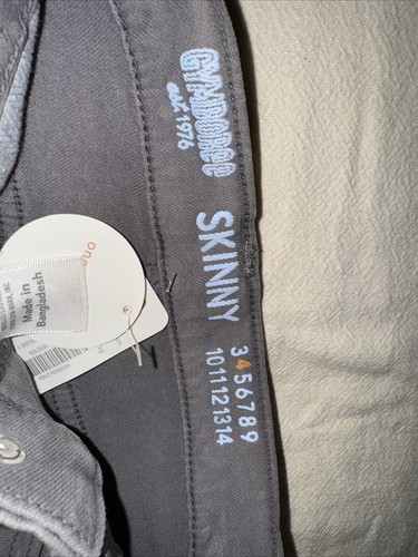 Gymboree Boys Size 4 Skinny Jeans Gray Adjustable Waist Belt Loops Stretch NWT - Picture 4 of 11