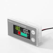 Adjustable DC8 100V Voltage Tester LCD Digital Battery Capacity Indicator