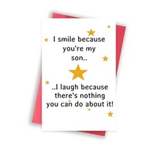 Unique Birthday Card for My Son,Special Birthday Gifts for Son from Mom and 110