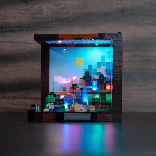 Kit luci LED BrickBling per LEGO Minecraft The Crafting Table 21265 (standard) - Foto 4 di 8