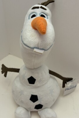 NWT SEATED OLAF 8'' Plush Stuffed Toy Glitter Snowflakes Disney Frozen 2 Old Stck