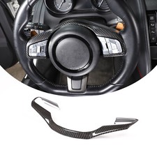 For Jaguar F-Type Carbon Fiber Steering Wheel Button Frame Cover Trim 2015-2021