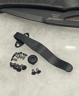 Titanium Deep Pocket Clip W/Stainless Screws Set For Hogue K320 SIG SAUER Knife