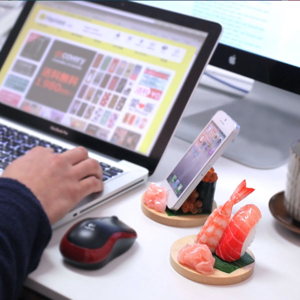 Smartphone Mobile Phone Stand Tuna Maguro Sushi Food Sample made in