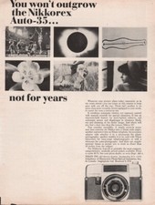 Nikon - Nikkorex Camera - Original Magazine Ad -