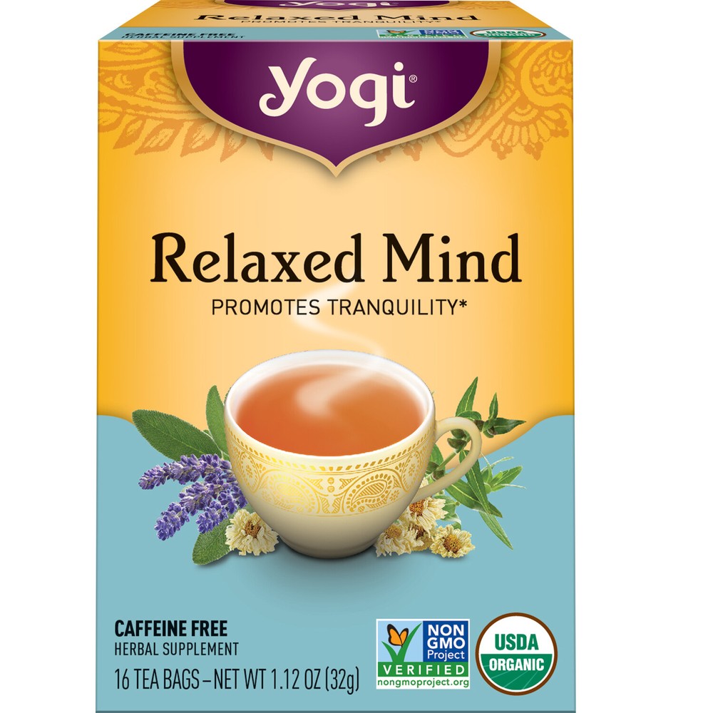 Yogi Tea - Relaxed Mind - Promotes Tranquility - 6 Pack, 96 Tea Bags