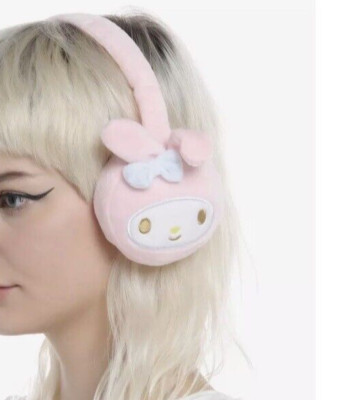 SANRIO KUROMI PLUSH EAR MUFFS NEW