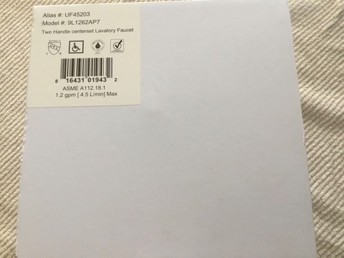Ultra Faucet 4” Centerset 2-Handle Bathroom Faucet Brushed Nickel UF45203 New - Picture 4 of 6