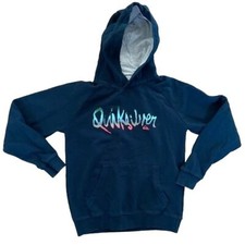 Quiksilver Boys Logo Hoodie Skater Casual Streetwear School Size Med 10/12 