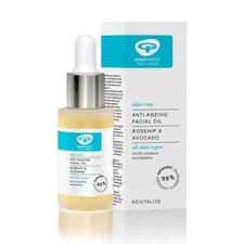 Image of Green People Organic Facial Oil, Anti Ageing, Vegan 30ml