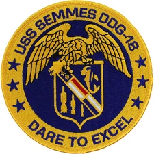 Navy USS Semmes DDG-18 Ship Patch ( 4 1/2" ) P5178