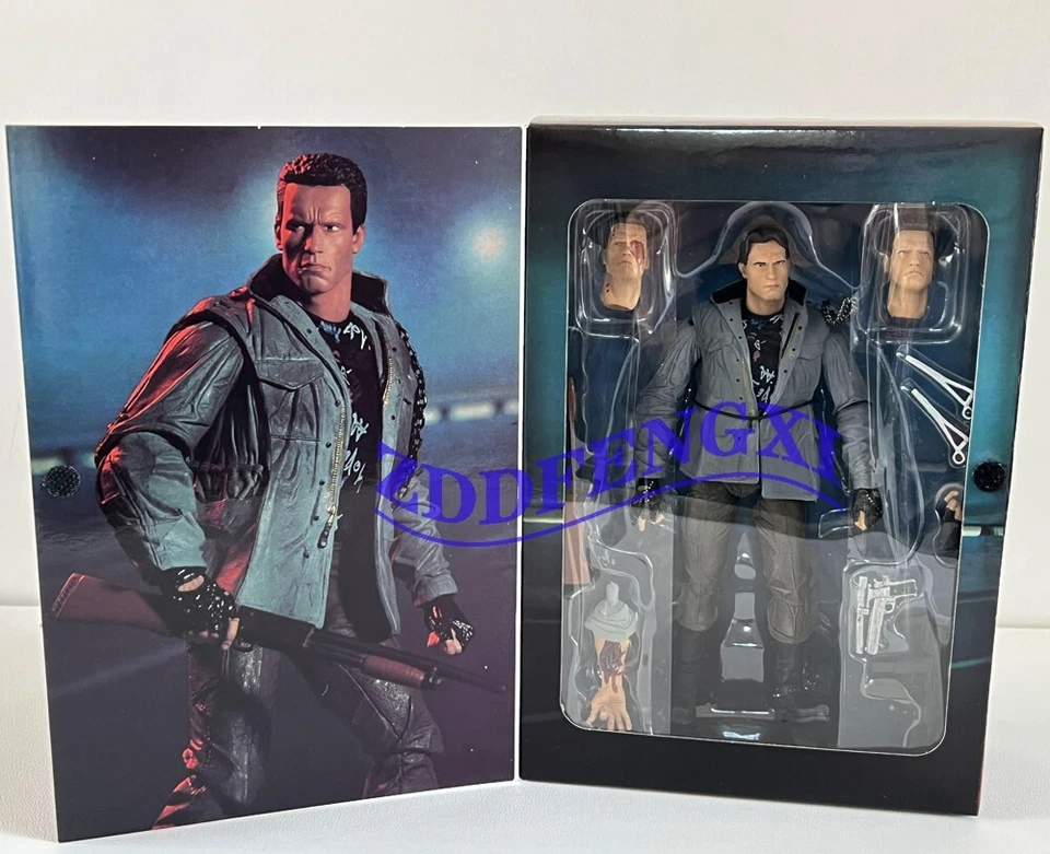 NECA Terminator Ultimate T-800 Tech Noir Schwarzenegger 7'' Action Figure Model - Image 2 of 4