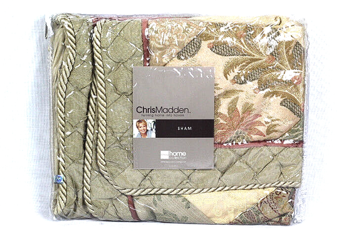 Home Collection Savoy Brown Chris Madden Set of 2 Shams Size Standard - Picture 2 of 5