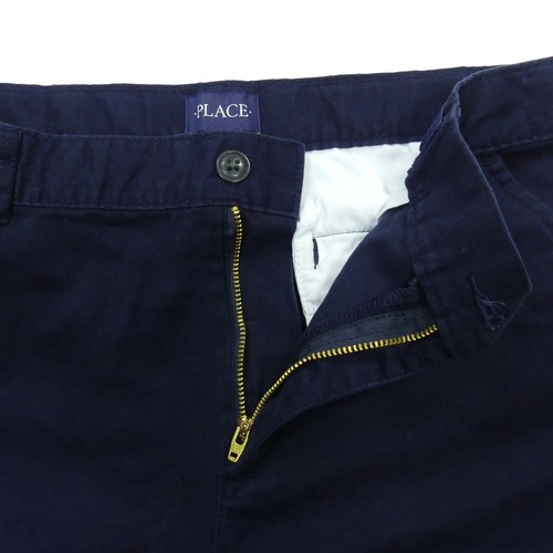 The Childrens Place Shorts Boys 16 Husky Dark Blue Chino Adjustable Waist - Picture 5 of 13