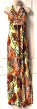 Vintage 1990s Y2K DC sleeveless multicolor long maxi dress size S (USA) NWT
