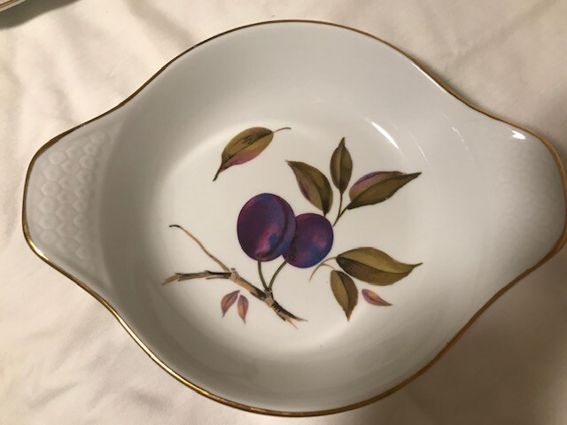 Royal Worcester Evesham Flameproof Porcelain AuGratin Bakeware Ovenware 