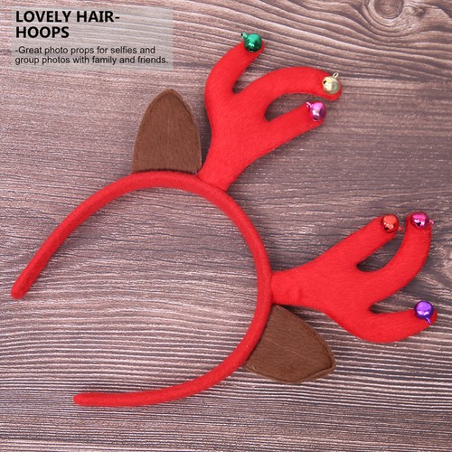 2 Pcs Adorable Hairhoops Creative Headdresses Beautiful Headwears (Red Brown) - Picture 4 of 12