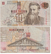 1997 NORTHERN BANK  PRE ROBBERY £10 Paper Note no Tears G Savage BA0872285