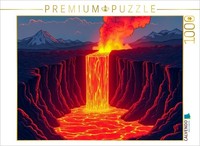 Calvendo Puzzle Lava Flow In Iceland | 1000 Pieces, Finished Size 25.2 × 18.9 In