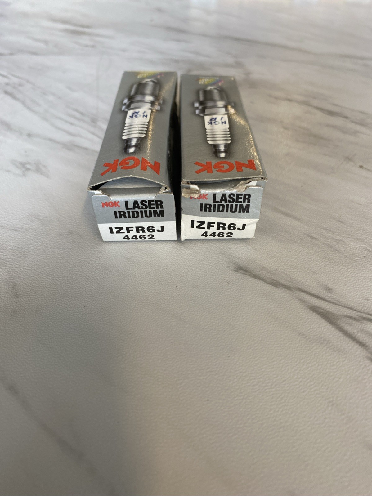 2 NGK IZFR6J 4462 Laser Iridium Spark Plugs Mercury Marine Outboard NEW