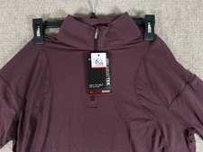 Ariat Tek NWT Women Large Auburn 1/4 Zip Pullover LS BSLYR 10034797