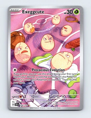 NM Exeggcute 192/191 Surging Sparks Illustration Rare Pokemon Card