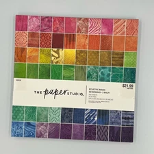 The Paper Studio - Eclectic Mix - 12”x12” Scrapbooking Paper - 180 Sheets - New
