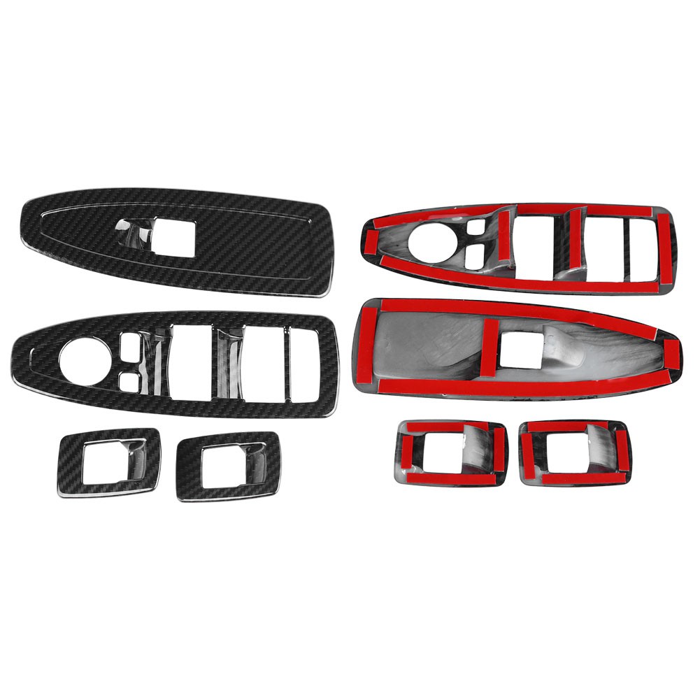 4pcs Window Lift Switch Trim Stylish Carbon Fiber For X1 16-19 Premium