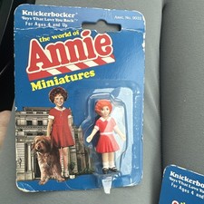 Knickerbocker No. 9032 Vintage Lot of 2 Orphan Annie Miniatures Annie & Sandy