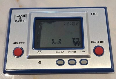 Nintendo Game & Watch - Fire RC-04 1980 w/Box & Manual (Au-Stock