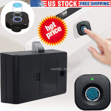 3D Fingerprint Lock Smart Keyless Entry Drawer Locker Cabinets Lock Mini Easy US