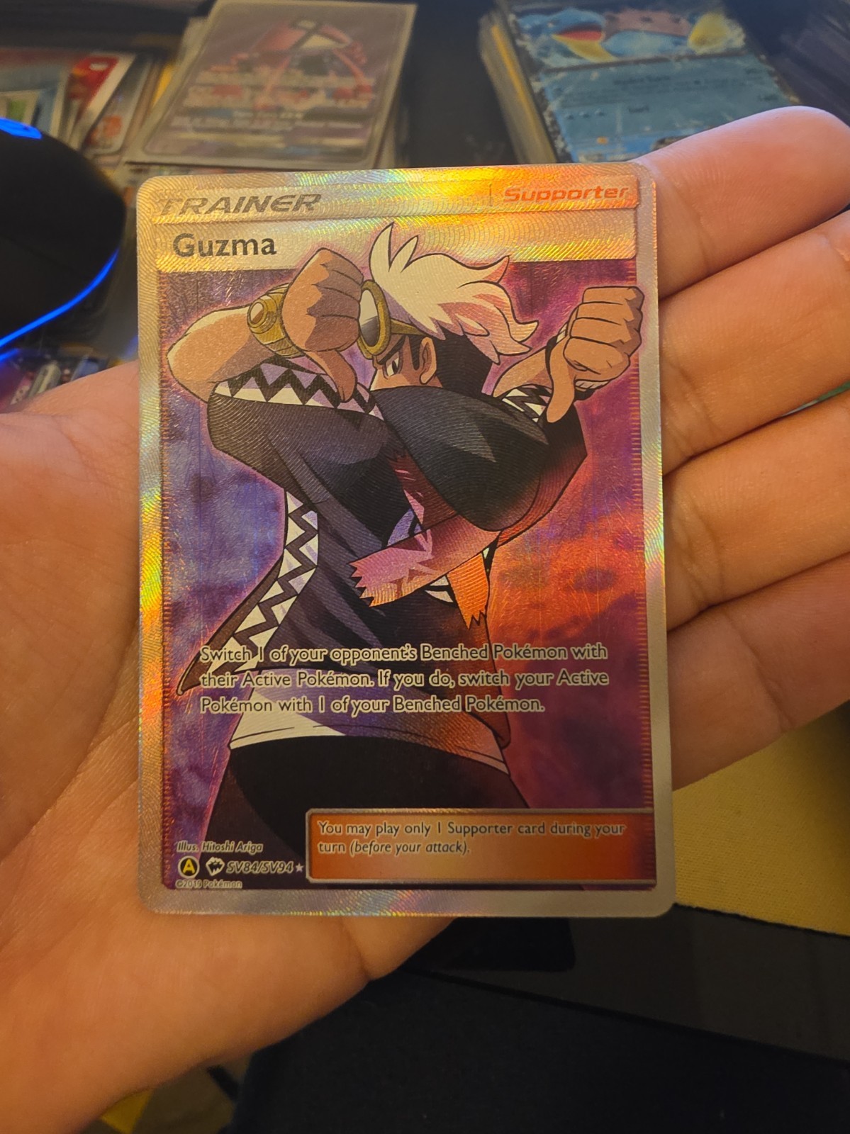Guzma SV84/SV94 Pokemon TCG Hidden Fates: Shiny Vault NM