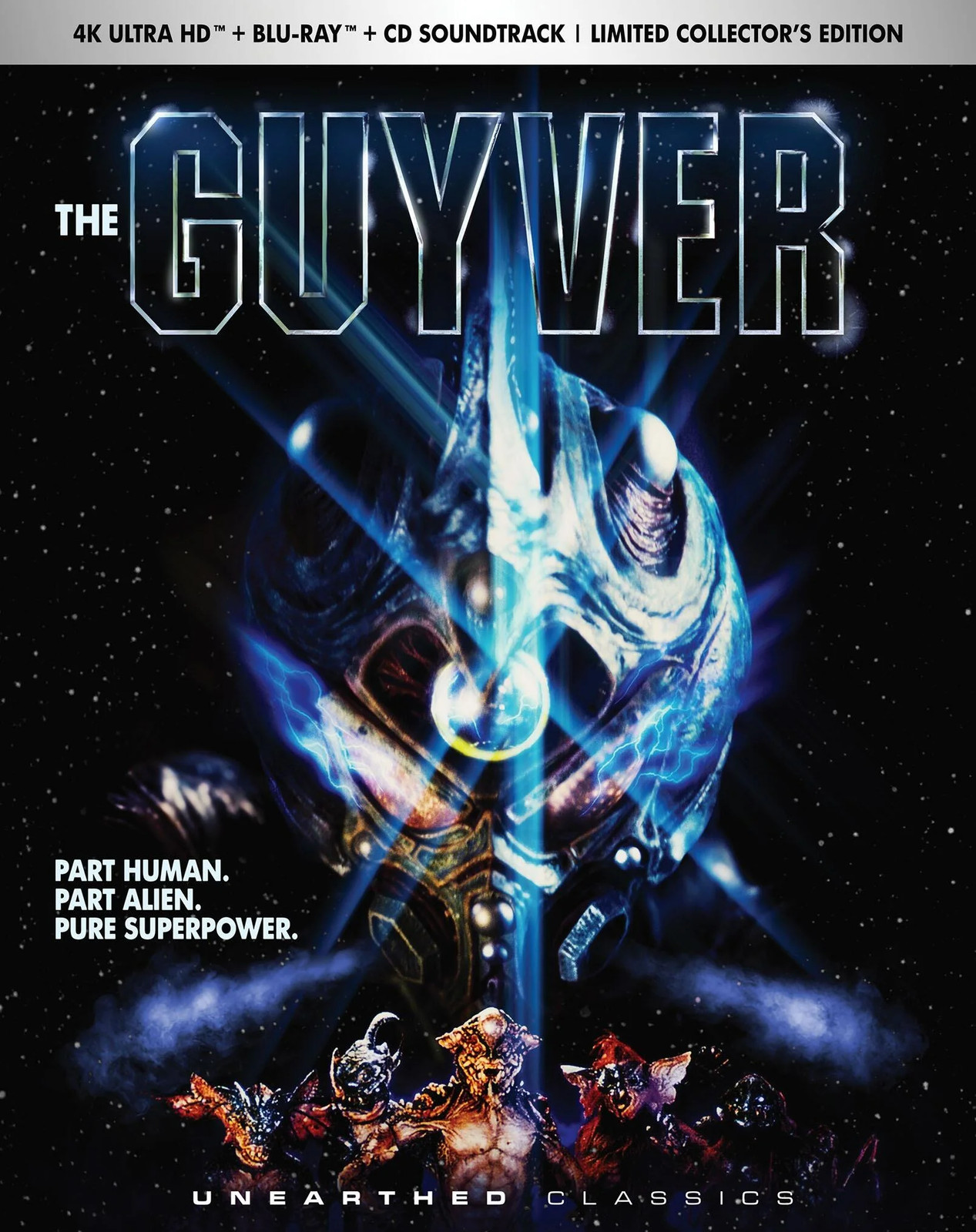 The Guyver [4k Ultra HD + Blu-ray + CD Soundtrack]