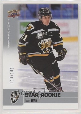 2019-20 Upper Deck CHL Star Rookie SP Exclusives 19/100 Ivan Ivan #365 04u3