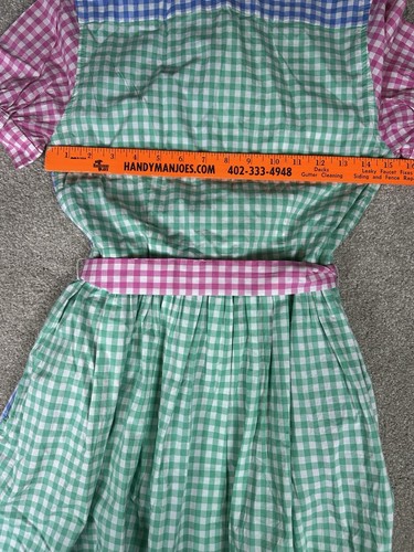 Polo Ralph Lauren Gingham Cotton Poplin Shirtdress Size 16 Pink Watch Hill Multi - Picture 7 of 10