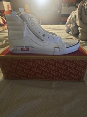2018 VANS SK8-Hi CAP LX Reissue White Checkerboard Skate Shoes Size 10.5 Men's