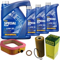Inspektionspaket 8L Mannol Special Plus 10W-30 FüR Mercedes R129 300 SL-24