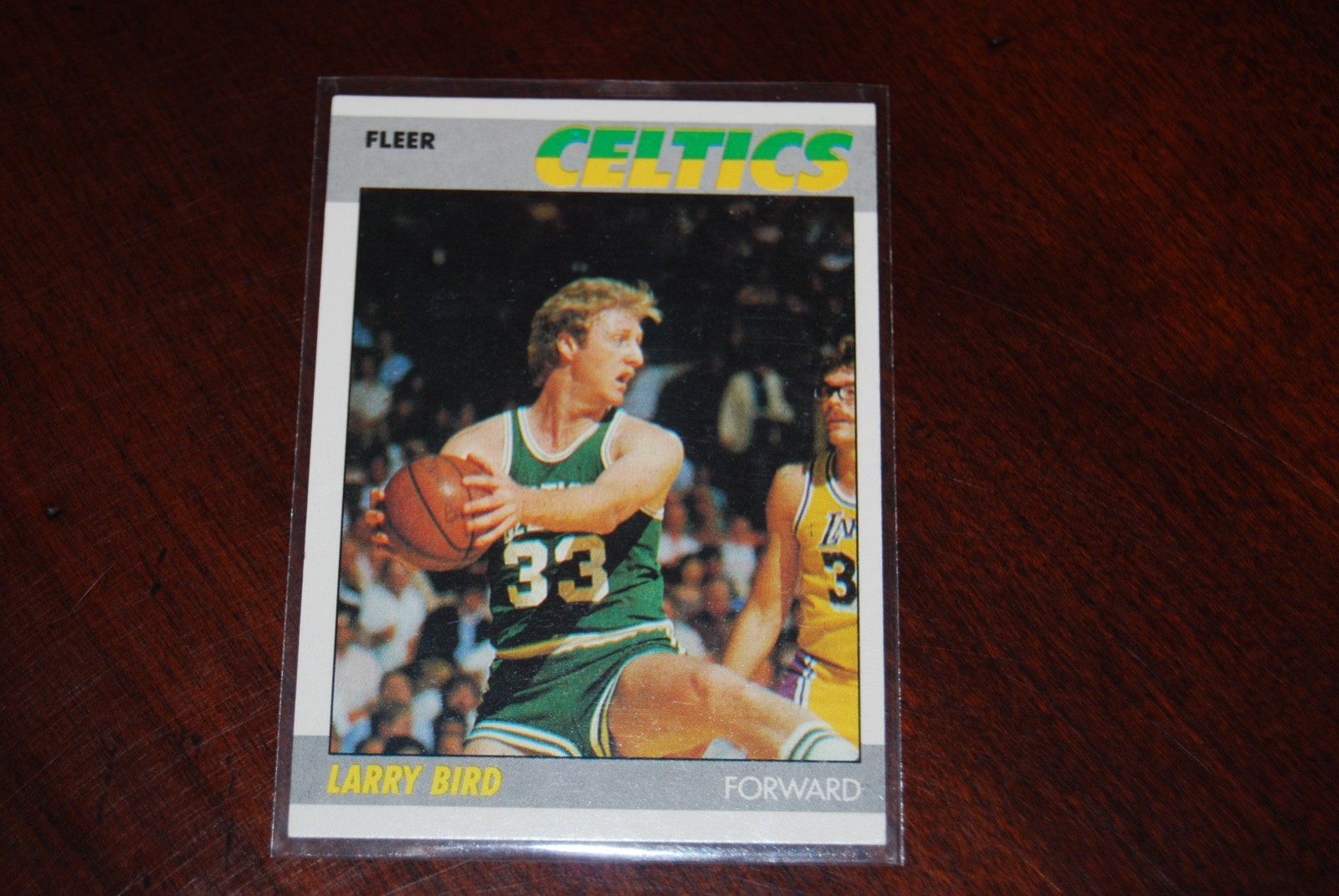 LARRY BIRD 1987 FLEER #11 VINTAGE CARD SHARP BEAUTY CELTICS HOF !