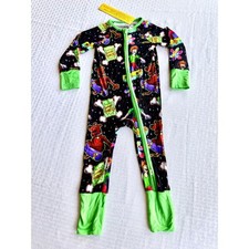 Weiwei Scooby Doo Bamboo Pajamas Shaggy Scooby Snacks Zippy Sleeper 2T NEW