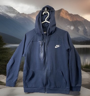   Nike   Blue Tech Hoodie Jacket Full Zip   Men s Size M