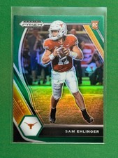 2021 Panini Prizm Draft Picks Green Parallel #131 Sam Ehlinger RC