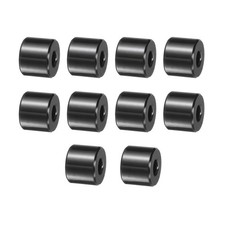 10pcs Stainless Steel Spacers 1/4" Bore x 5/8" OD x 1/2" Length Black