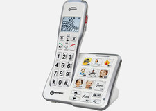 Geemarc Amplidect 595 Photo schnurloses Senioren Telefon Festnetz NEU OVP
