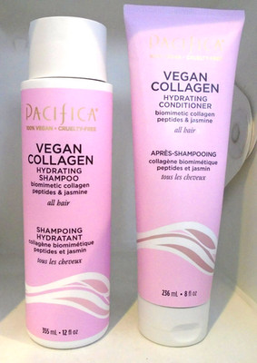 Pacifica Vegan Collagen Shampoo 12 oz & Conditioner 8 oz SET Sealed