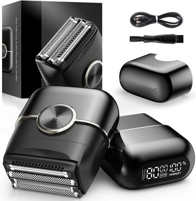 Men's Electric Foil Shaver: 4 Blades, Wet/Dry, USB-C, LED, Cordless