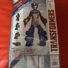 Optimus Prime Converting Transformers New in Box NIB Halloween Child Costume