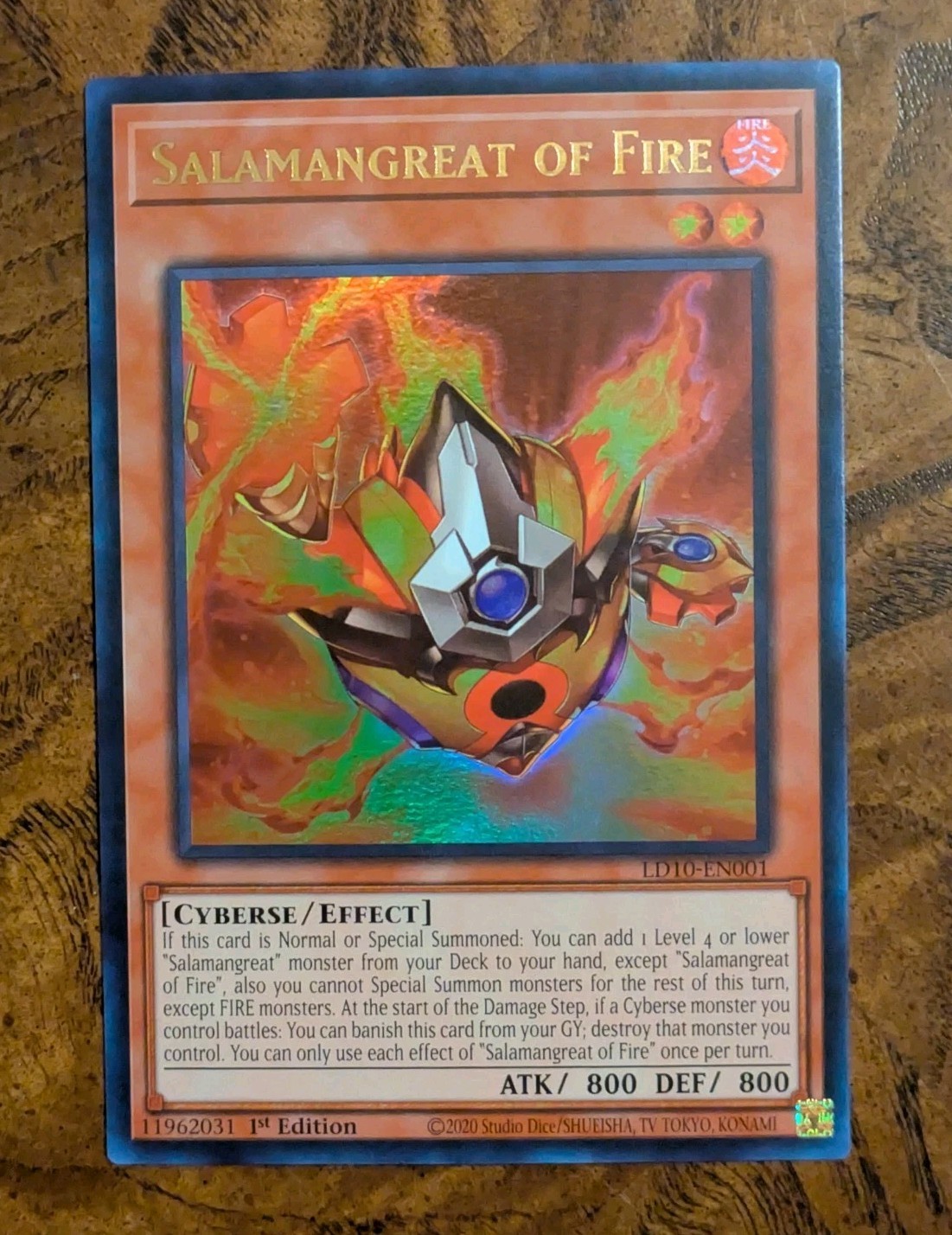 Salamangreat Of Fire LD10-EN001 Ultra Rare 1st Ed NM Yugioh Card