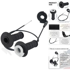7/8" 22mm Mini Bike Twist Throttle Cable Handle Grip Kit 196cc 212cc Gas Go Kart